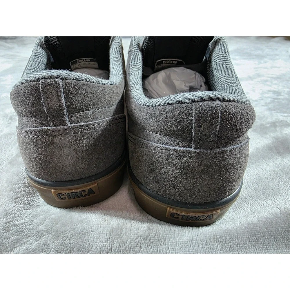 C1RCA Hesh 2.0 Skate Shoes Men 9 Gunmetal‎ Grey Gum Sole Suede Sneakers NEW